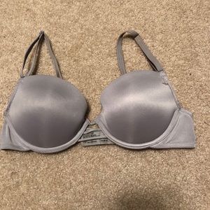 Grey multi strap option push-up bra
